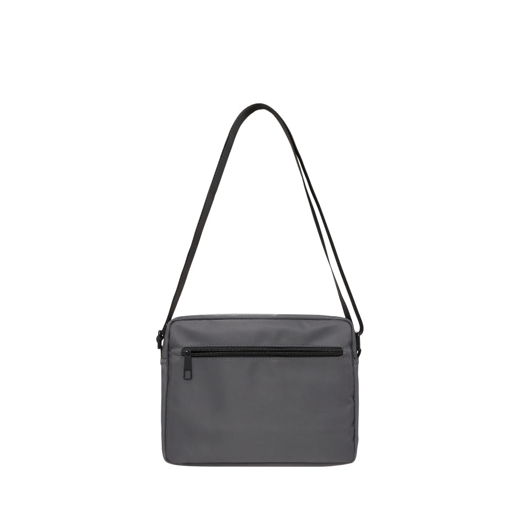 Raven Men Nylon Horizontal Crossbody Bag