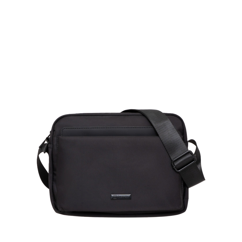 Raven Men Nylon Horizontal Crossbody Bag