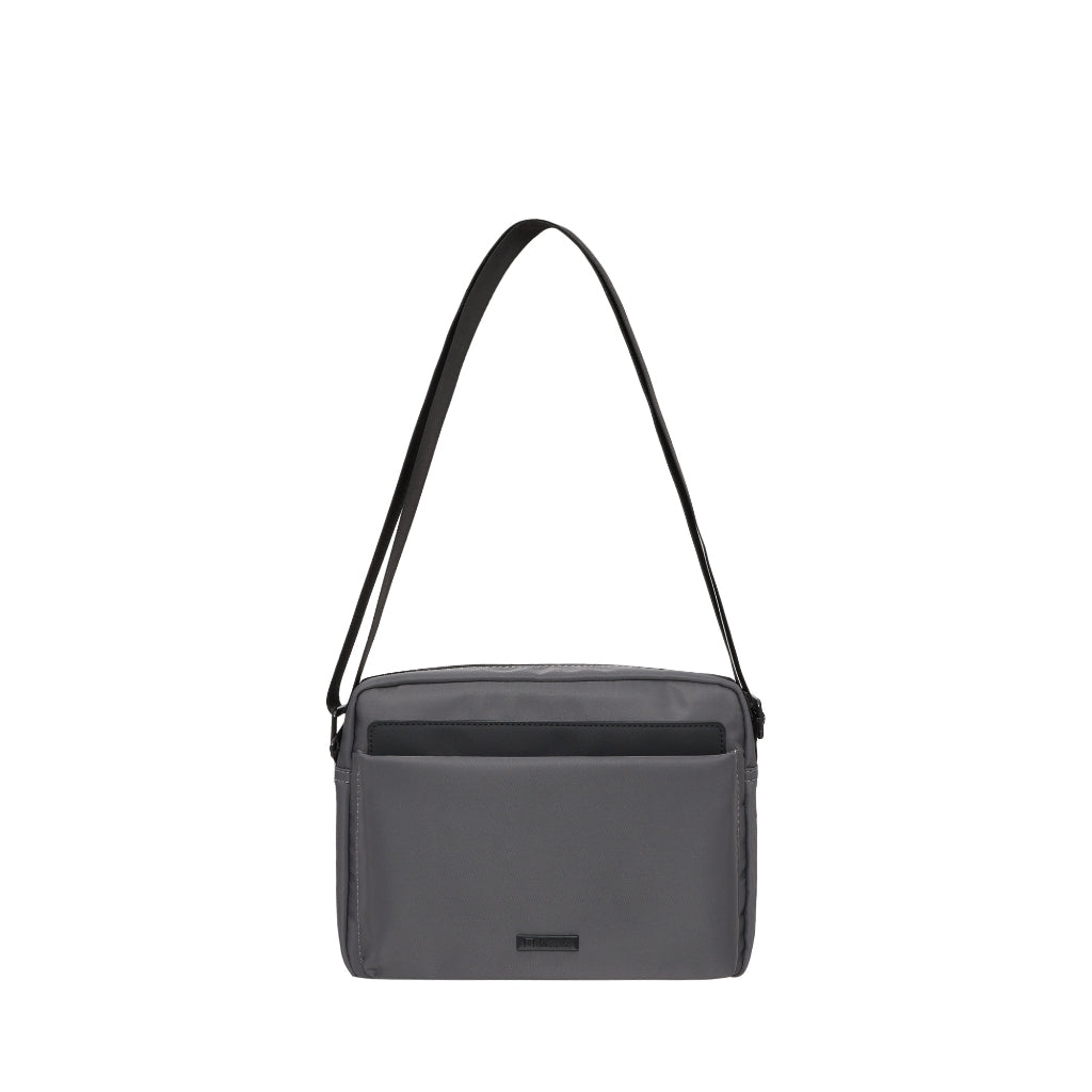 Raven Men Nylon Horizontal Crossbody Bag