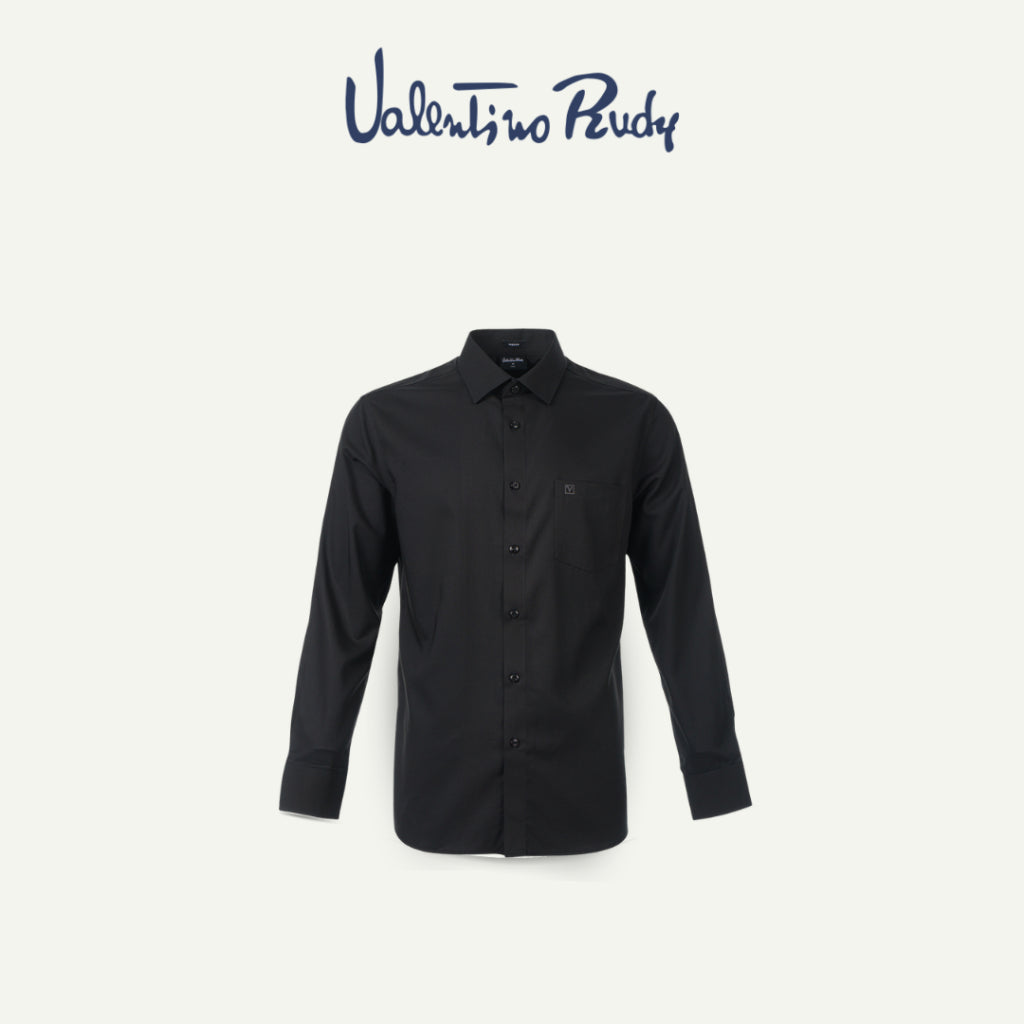 Men's Black Premium Long Sleeve Shirt