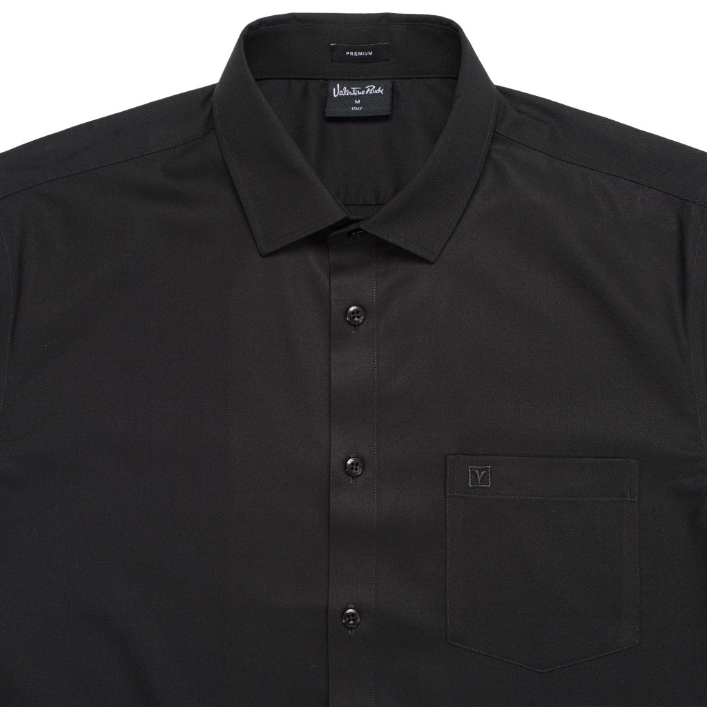 Men's Black Premium Long Sleeve Shirt
