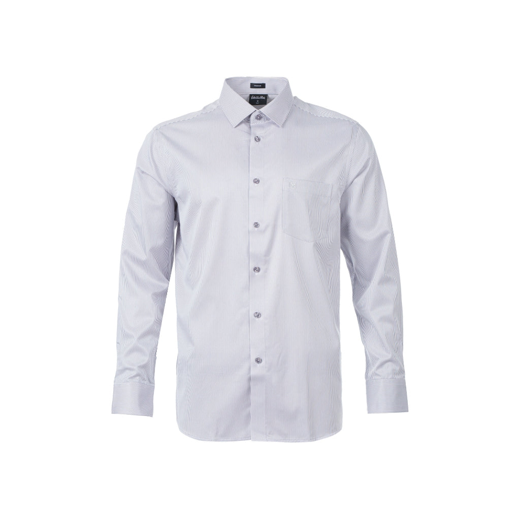 Men's Grey Premium Long Sleeve Shirt