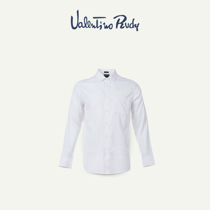 Men's White Premium Long Sleeve Shirt