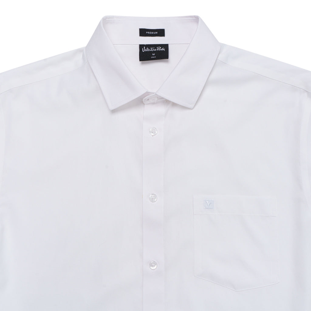 Men's White Premium Long Sleeve Shirt