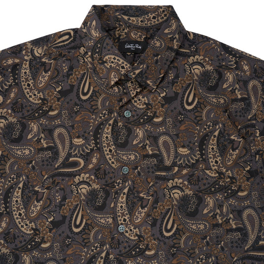 Men's Brown Batik Short Sleeve Shirt