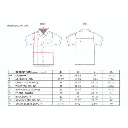 Men's Brown Batik Short Sleeve Shirt