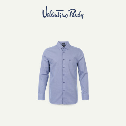 Men's Blue Premium Long Sleeve Shirt