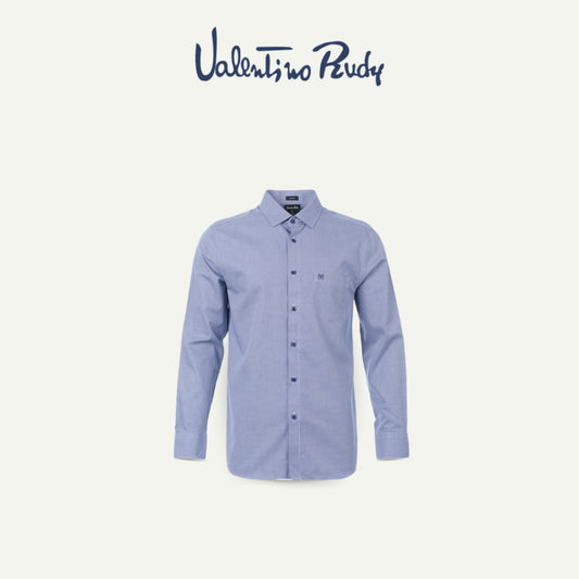 Men's Blue Premium Long Sleeve Shirt