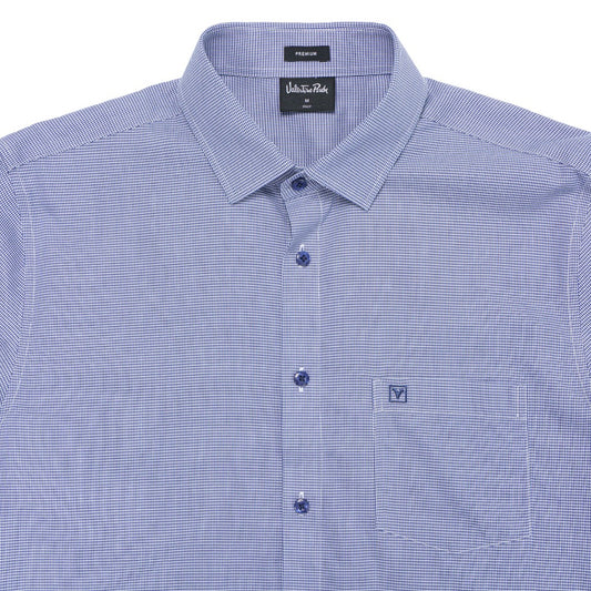 Men's Blue Premium Long Sleeve Shirt