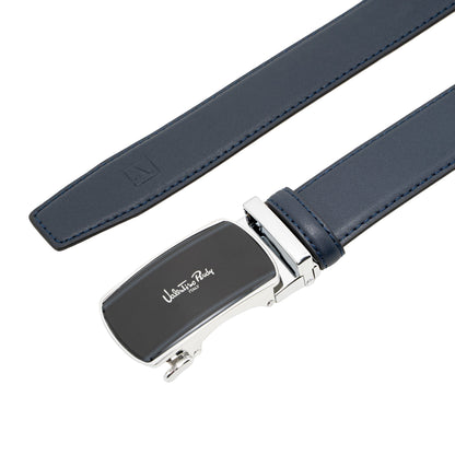 Men's Auto Buckle Split Leather Belt