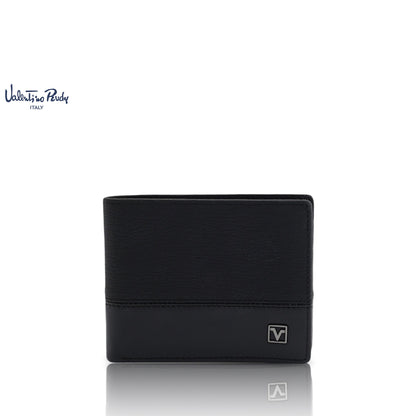 Valentino Rudy Italy Men's Genuine Leather Series Bi-fold Cards Wallet